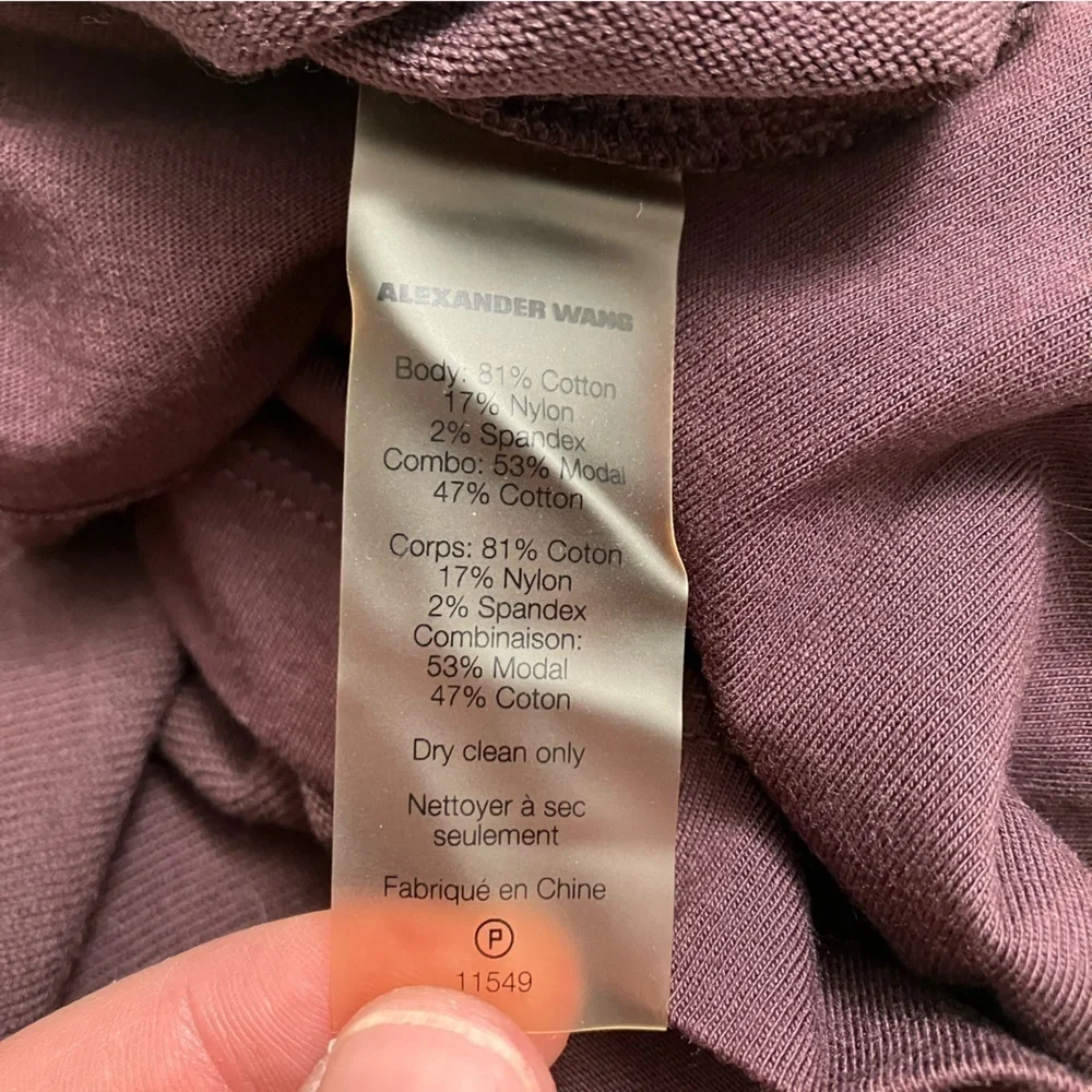 T ALEXANDER WANG V neck lightweight sweater